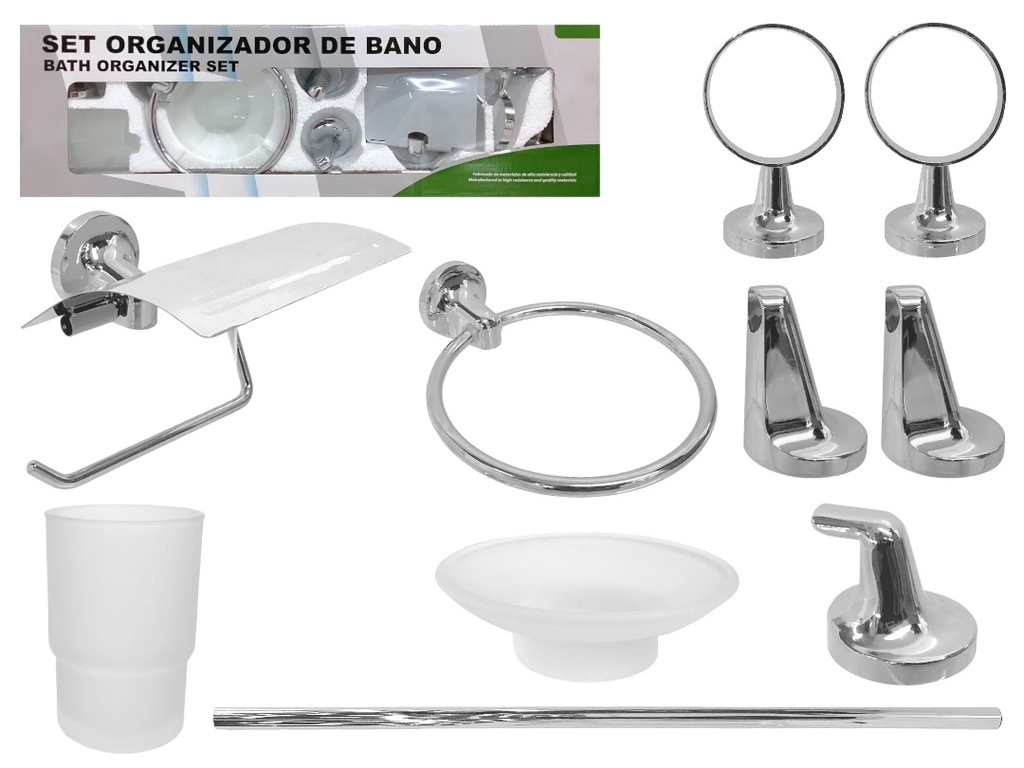ACCESORIOS P/ BAÑO 6PZAS